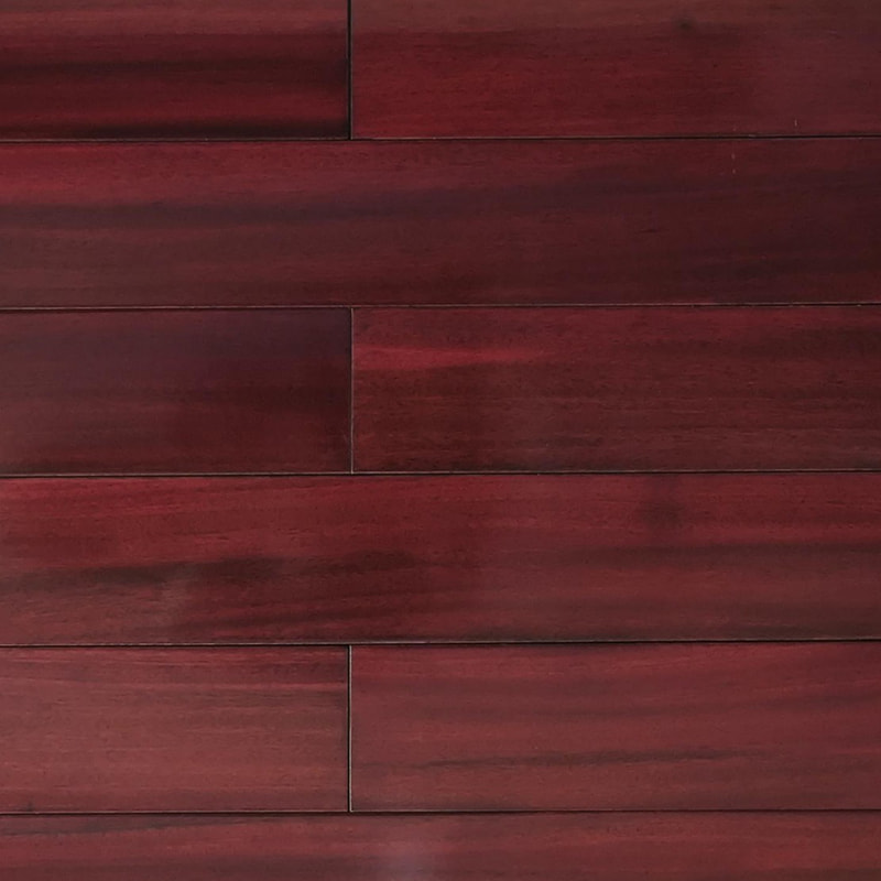 Sàn gỗ cứng Padauk màu nâu đỏ đậm