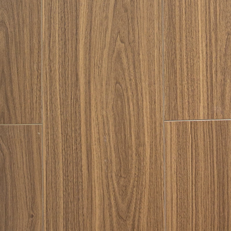 Sàn gỗ công nghiệp 3 lớp Walnut màu nâu vàng đậm Bề mặt nhẵn Click