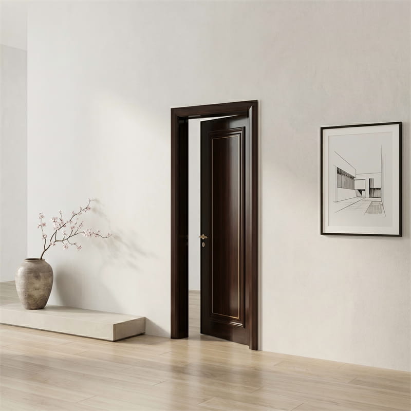 Cửa Veneer óc chó màu đen Espresso